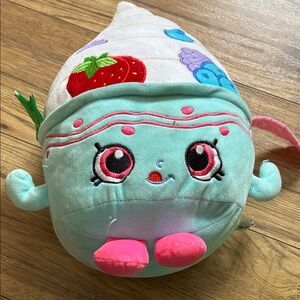 Shopkins Plush Ice Cream Character in Mint and Bright Pink